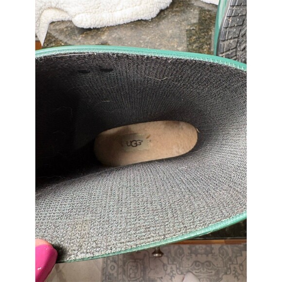 UGG Sienna Rain Boots Womens Size 9 Green Mid-Calf Waterproof Pull On - Picture 9 of 11